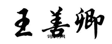 胡问遂王善卿行书个性签名怎么写