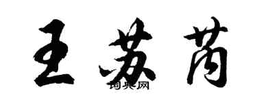 胡问遂王苏芮行书个性签名怎么写