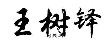 胡问遂王树铎行书个性签名怎么写