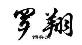 胡问遂罗翔行书个性签名怎么写