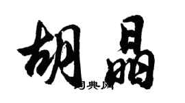 胡问遂胡晶行书个性签名怎么写