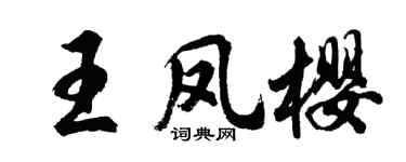 胡问遂王凤樱行书个性签名怎么写