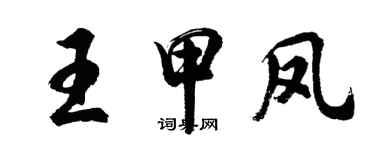 胡问遂王甲凤行书个性签名怎么写