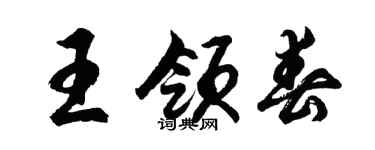 胡问遂王领春行书个性签名怎么写