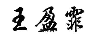 胡问遂王盈霏行书个性签名怎么写