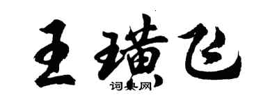 胡问遂王璜飞行书个性签名怎么写