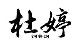 胡问遂杜婷行书个性签名怎么写