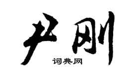 胡问遂尹刚行书个性签名怎么写