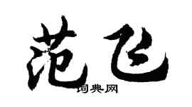 胡问遂范飞行书个性签名怎么写