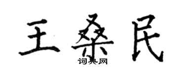 何伯昌王桑民楷书个性签名怎么写