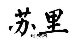 翁闿运苏里楷书个性签名怎么写