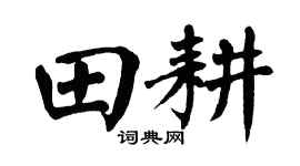 翁闿运田耕楷书个性签名怎么写