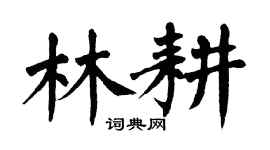 翁闿运林耕楷书个性签名怎么写