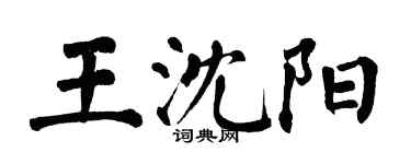翁闿运王沈阳楷书个性签名怎么写