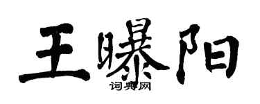 翁闿运王曝阳楷书个性签名怎么写