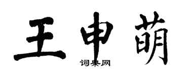 翁闿运王申萌楷书个性签名怎么写