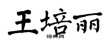 翁闿运王培丽楷书个性签名怎么写