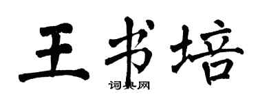翁闿运王书培楷书个性签名怎么写