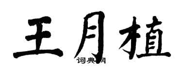 翁闿运王月植楷书个性签名怎么写