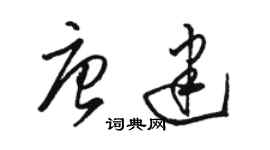 骆恒光唐建草书个性签名怎么写