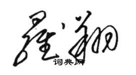 骆恒光罗翔草书个性签名怎么写