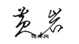 骆恒光黄岩草书个性签名怎么写