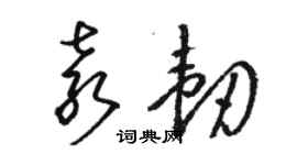 骆恒光袁韧草书个性签名怎么写