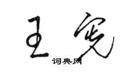 骆恒光王宪草书个性签名怎么写