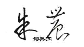 骆恒光朱农草书个性签名怎么写