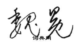 骆恒光魏冕草书个性签名怎么写