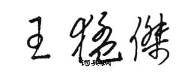 骆恒光王猛杰草书个性签名怎么写