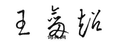 骆恒光王剑超草书个性签名怎么写