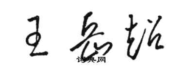 骆恒光王岳超草书个性签名怎么写