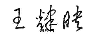 骆恒光王辉映草书个性签名怎么写