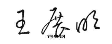 骆恒光王展明草书个性签名怎么写