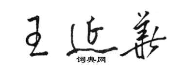 骆恒光王延华草书个性签名怎么写