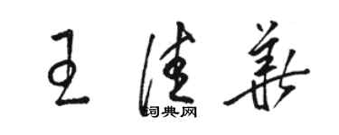 骆恒光王佳华草书个性签名怎么写