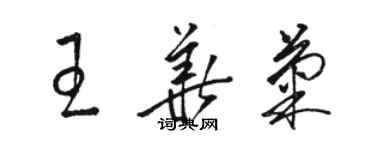 骆恒光王华菊草书个性签名怎么写