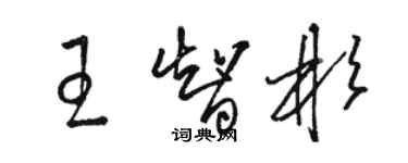 骆恒光王智彬草书个性签名怎么写