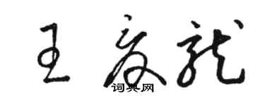 骆恒光王夏龙草书个性签名怎么写