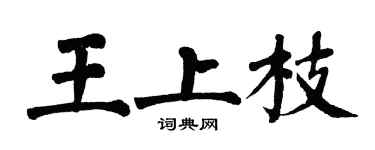 翁闿运王上枝楷书个性签名怎么写
