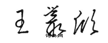 骆恒光王丛欣草书个性签名怎么写