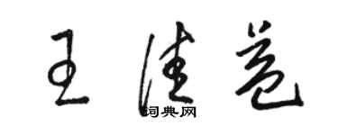 骆恒光王佳益草书个性签名怎么写