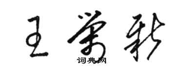 骆恒光王荣新草书个性签名怎么写