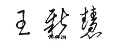 骆恒光王新慧草书个性签名怎么写