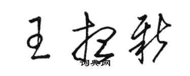 骆恒光王想新草书个性签名怎么写