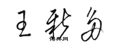 骆恒光王新多草书个性签名怎么写
