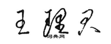骆恒光王理君草书个性签名怎么写