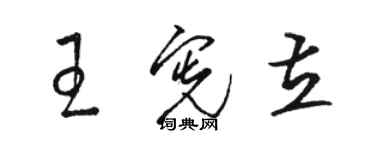 骆恒光王宪立草书个性签名怎么写