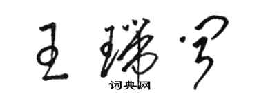 骆恒光王瑞闻草书个性签名怎么写